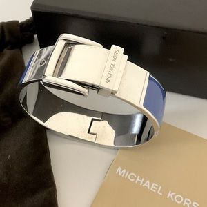 Michael Kors BUCKLE Bangle Bracelet Blue